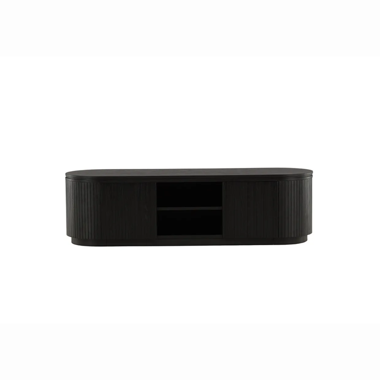 Fjällbacka Svart TV-Bänk/Sidobord MDF