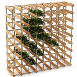 72 Flaskor Påbyggningsbart*Traditional Wine Rack New