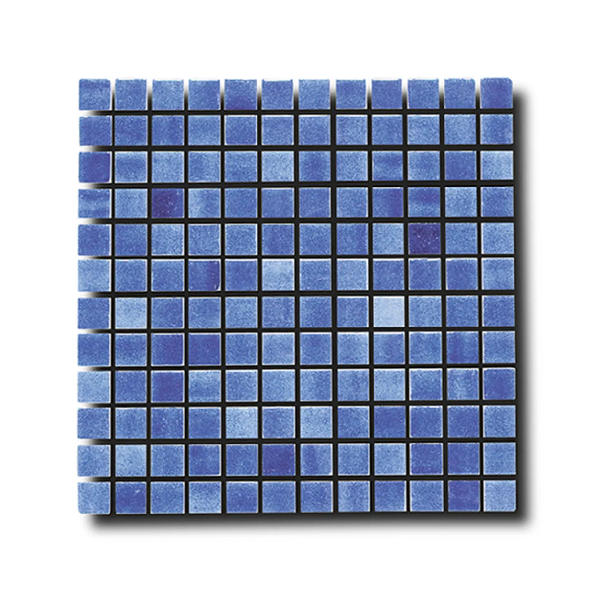 Glasmosaik Coboltblå 2,5x2,5 cm