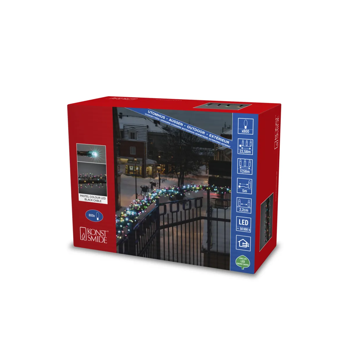 Gnojö Konstsmide Candy Cluster 800st LED-lampor 30V/IP44*Gnosjö Konstsmide Sale
