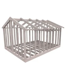 22 grader Med Loft 6000x4766 mm Färdiga Sektioner Utan Öppningar*Byggstommar Clearance