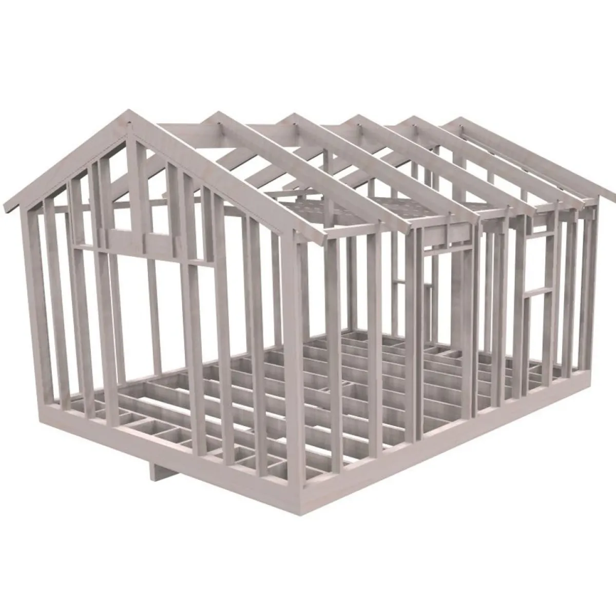 22 grader Med Loft 6000x4766 mm Färdiga Sektioner Med Öppningar*Byggstommar Hot