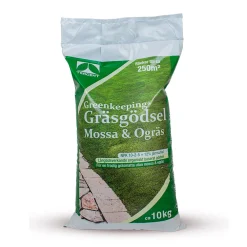 Greenkeeping Mossa 10kg, Organiskt Gräsmattegödsel med Järnsulfat*Tergent Best
