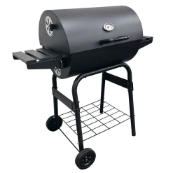 Grilltunna 550 Stål med Sidobord och Termometer*Landmann New