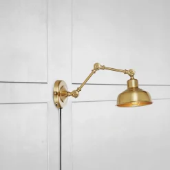 Grimstad 1L Mässing Sänglampa*Markslöjd Best