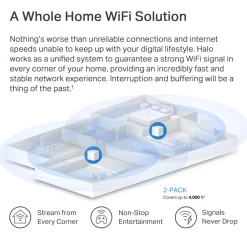 Halo H60X AX1500 Whole Home Mesh WiFi 6 System 2-Pack*Mercusys Online