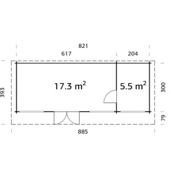 Heidi 22,8 m2*Palmako New