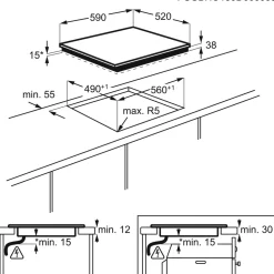 HOC650F 300 60 cm*Electrolux Clearance