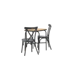 Holmbeck Bord med 2 Tablas Trädgårdsstolar Utomhus*Venture Home Discount