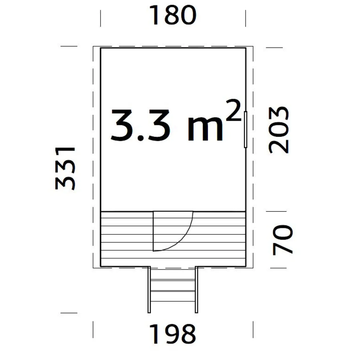 Huck 3,3 m2