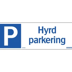 Hyrd Parkering 297x105 mm Aluminium*Systemtext Discount