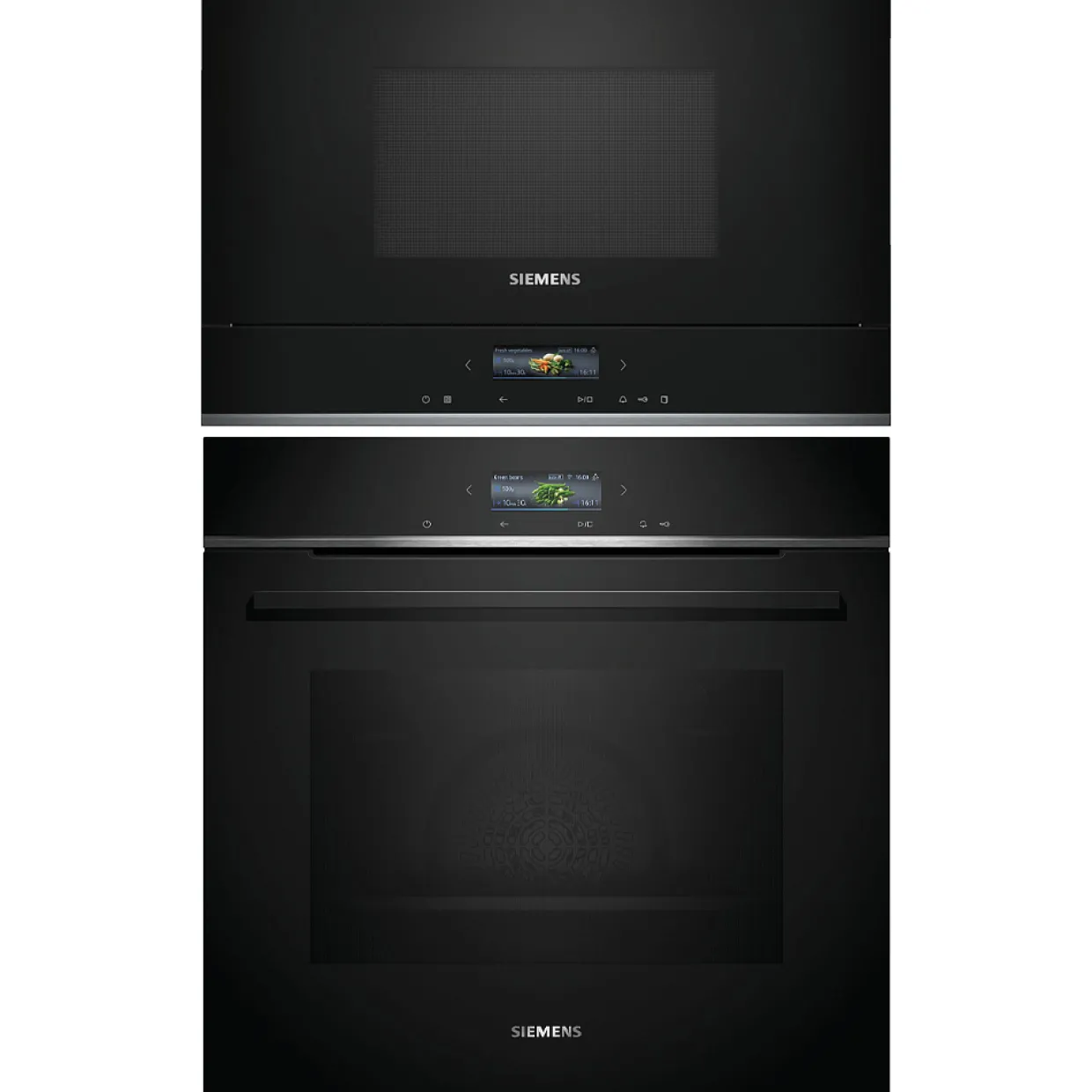 iQ700 HB772A1B1 + BF722L1B1 Med Pyrolys och TouchControl Svart