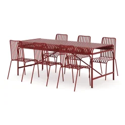 Jarva utomhus matgrupp 200 cm med 6 Jarva matstolar*Comfort Garden Best