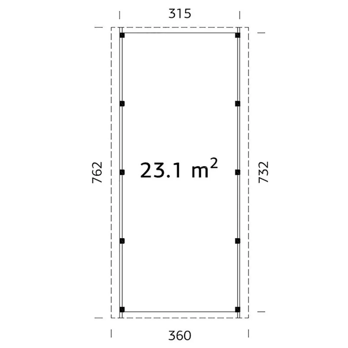 Karl 23,1 m2*Palmako Clearance