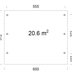 Karl 20,6 m2*Palmako Sale