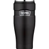 King Stål 470 ml Svart Läcksäker*Thermos Outlet