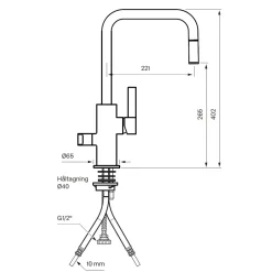 Köksblandare ARM887 och Diskho 8040*Tapwell Clearance