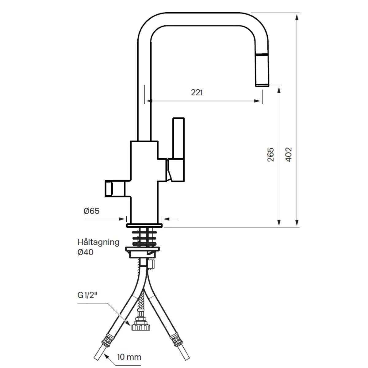Köksblandare ARM887 och Diskho 8040*Tapwell Clearance