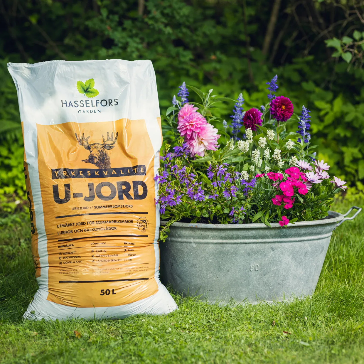 KRAV-Märkt & Näringstillsatt U-Jord för Blommor & Växter på Pall - 21x50L