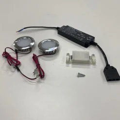 Krom 55mm Infälld med Transformator*HAFA Outlet