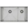 Kubus 780 Soft Slim Rostfri Dubbel med Korgventil & Vattenlås*Lavabo New