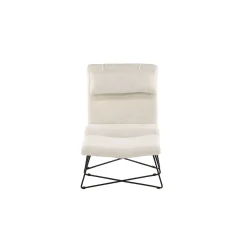 Laconia Boucletyg Vit med Fotpall*Venture Home New