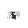 Lanzo Ø120 cm med 4 st Evelina stolar*Venture Home Clearance