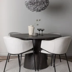 Lanzo Ø120 cm med 4 st Evelina stolar*Venture Home Clearance