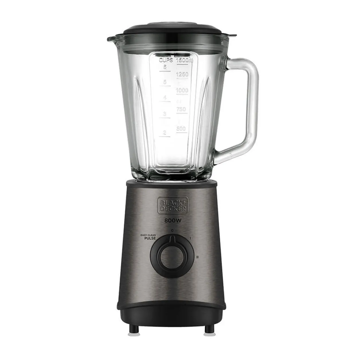 1,5L Borstat Stål 800W Multi-Speed & Pulsfunktioner*Black+Decker