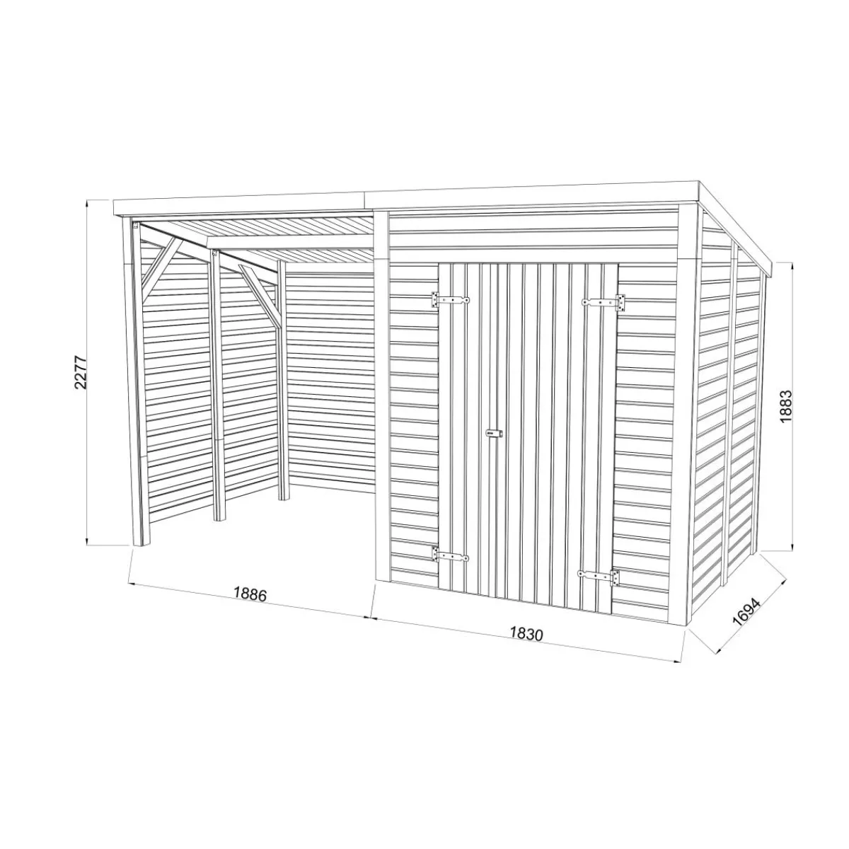 Leif 6,3 m2*Palmako Online