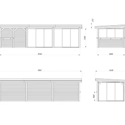 Lenna 24,9 m2 Set 419 Slide*Palmako Clearance