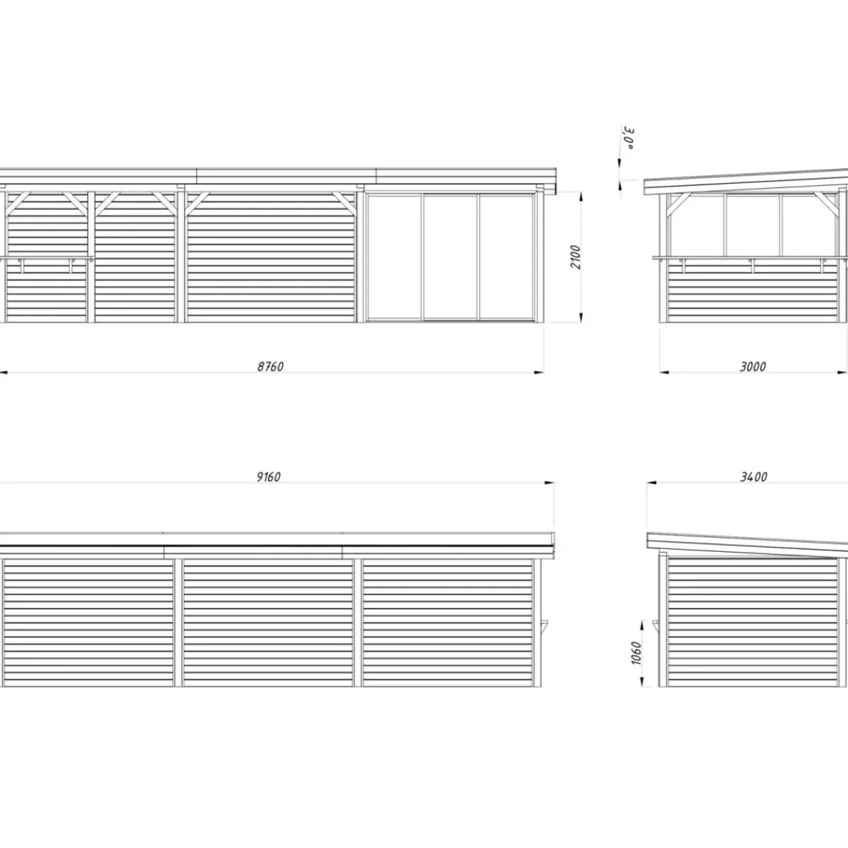 Lenna 24,9 m2 Set 415 Slide*Palmako Hot