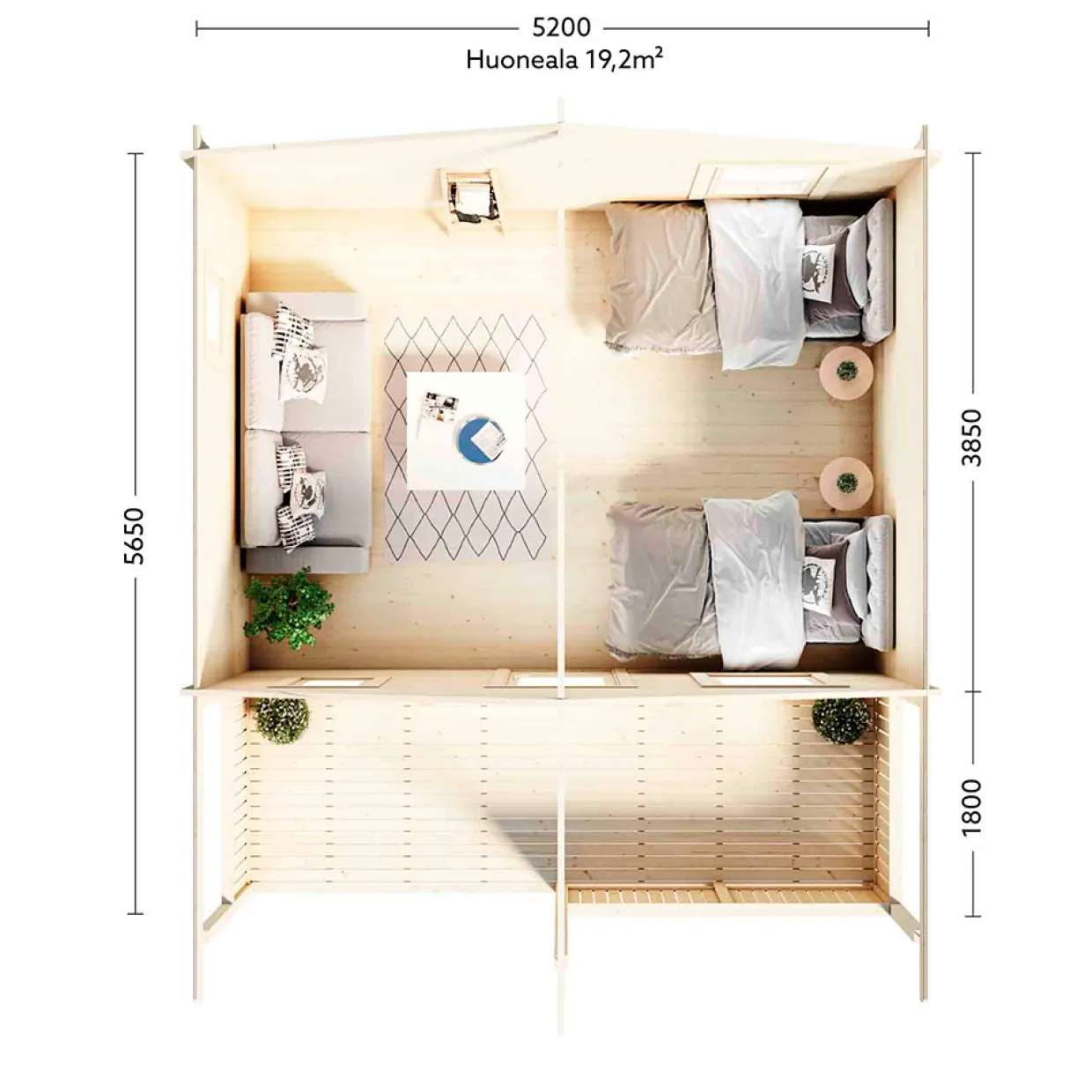 Lillevilla Orivesi 20 m2