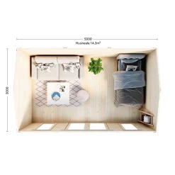 Lillevilla Pemu 15 m² Komplett Stuga med Sadeltak*Luoman Discount