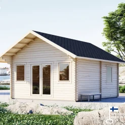 Lillevilla Teeri 28,5 m² Komplett Stuga med Sadeltak*Luoman Best