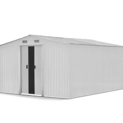 12,5m² Förråd med Bas Vit*Metalcraft New