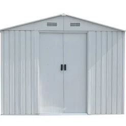 5,3m² Förråd med Bas Vit*Metalcraft Online