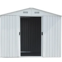 5,3m² Förråd med Bas Vit*Metalcraft Online