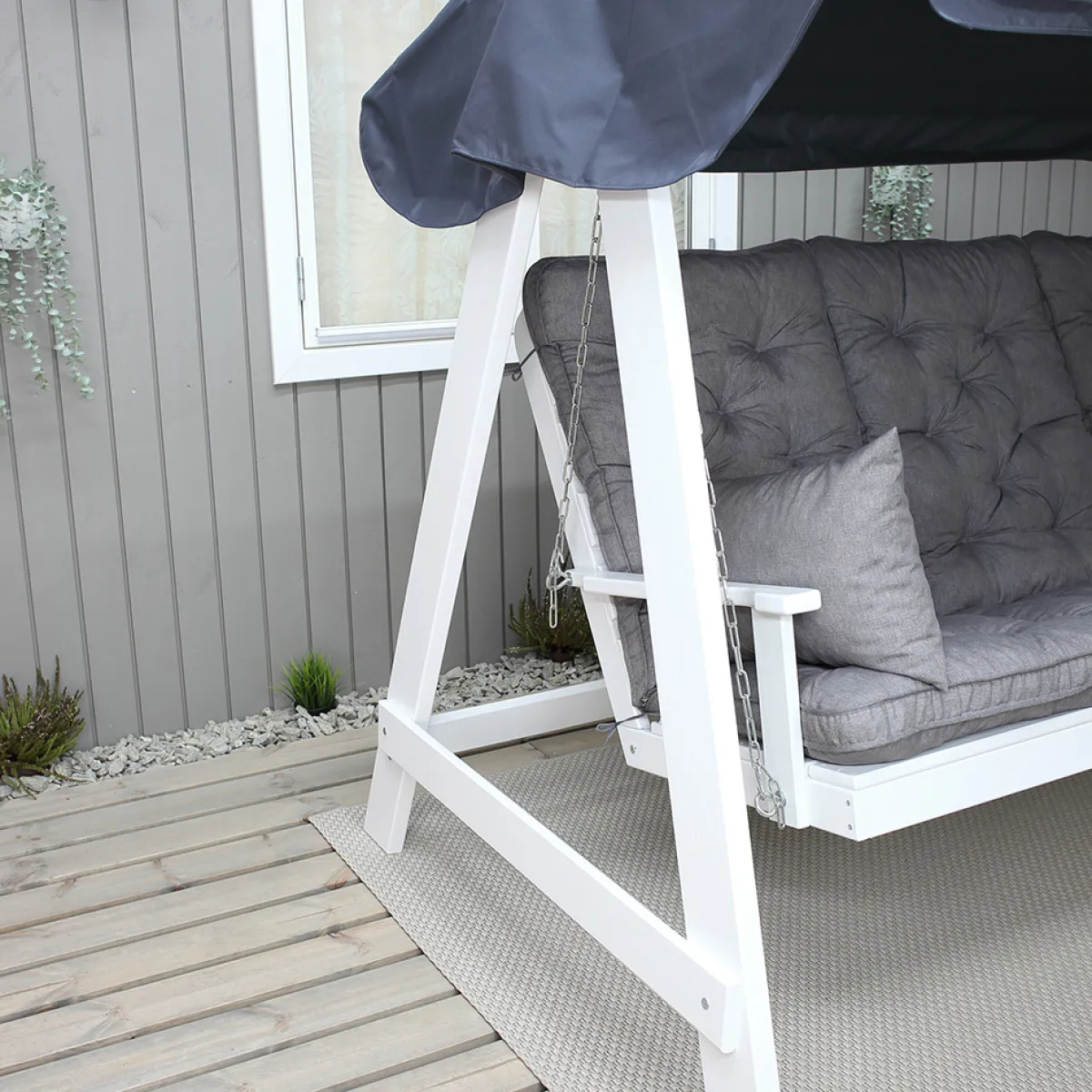 Malmö Dynset till Hammock med Hög Rygg, Grå*Baltic Garden Hot