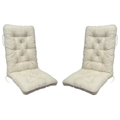 Malmö Dynset till Trädgårdsfåtölj med Hög Rygg 2-pack*Baltic Garden Hot