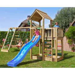 Mansion 2.1 Klättermodul Blå Rutschkana*Jungle Gym Best