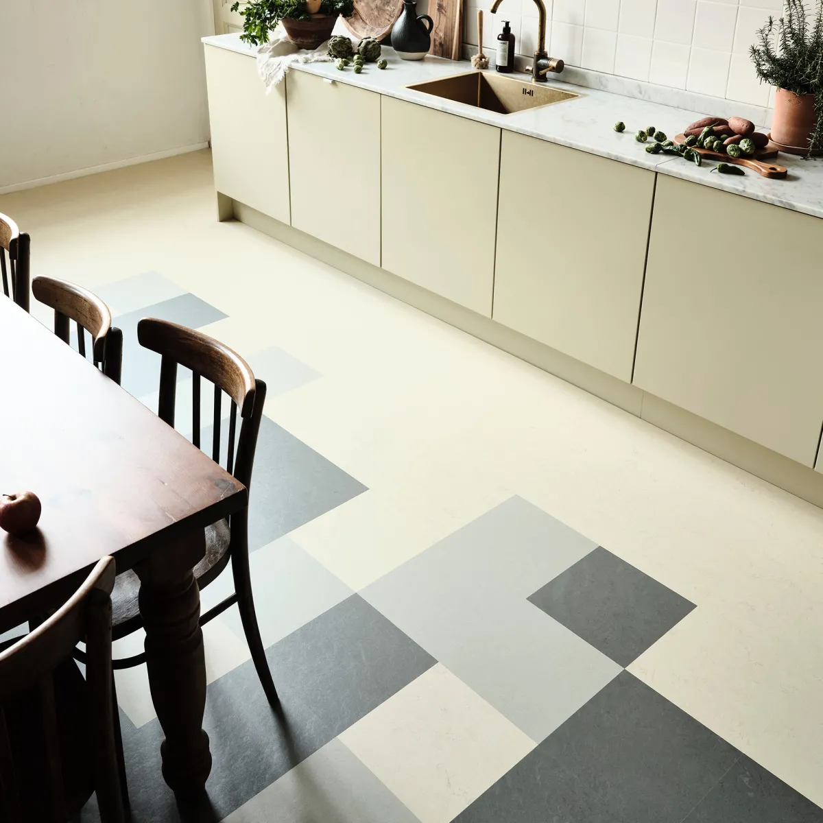Marmoleum Click Cloudy Sand 30x30 cm*Forbo
