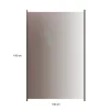 med Aluminiumskena Rökfärgat 100x150*Hortus