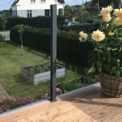 med Aluminiumskena Rökfärgat 100x150*Hortus