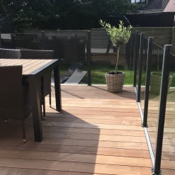 med Aluminiumskena Rökfärgat 80x100*Hortus Best