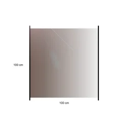 med Aluminiumskena Rökfärgat 100x100*Hortus Online