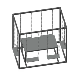 Med Bord För 6 Personer 2200x1400x2100 mm*Jabo Sale