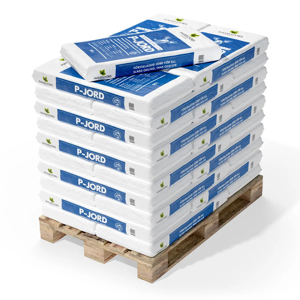 Medium Gödslad Trädgårdsjord för Inomhus & Utomhus Odling på Pall - 45x50L*Hasselfors Garden Clearance