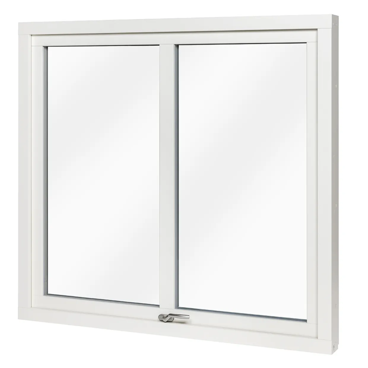 Med Mittpost 3-Glas Trä