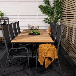 Meya 160/240 med 8 Copacabana Trädgårdsstolar*Venture Home Sale